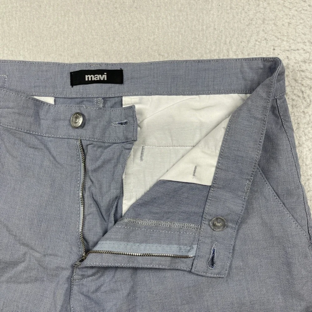 Mavi Nate Shorts Mens‎ 36 Blue Stretch Cotton Chino Summer Casual Bottoms